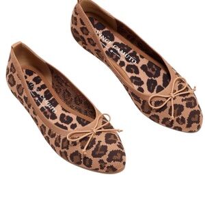 Vince Camuto Tan Leopard Print Flats